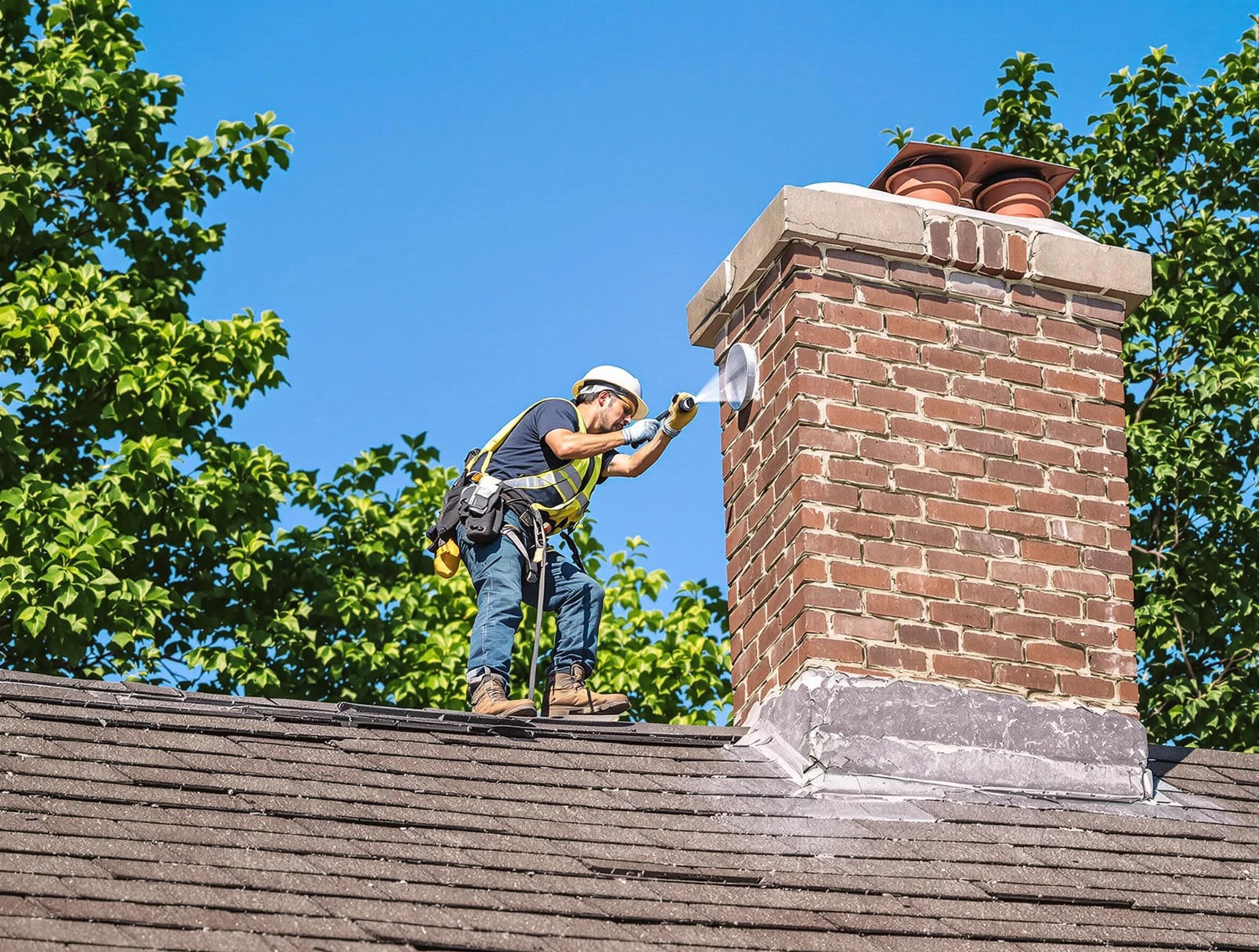 Upper St. Clair Chimney Sweep performing an inspection with advanced tools in Upper St. Clair, PA