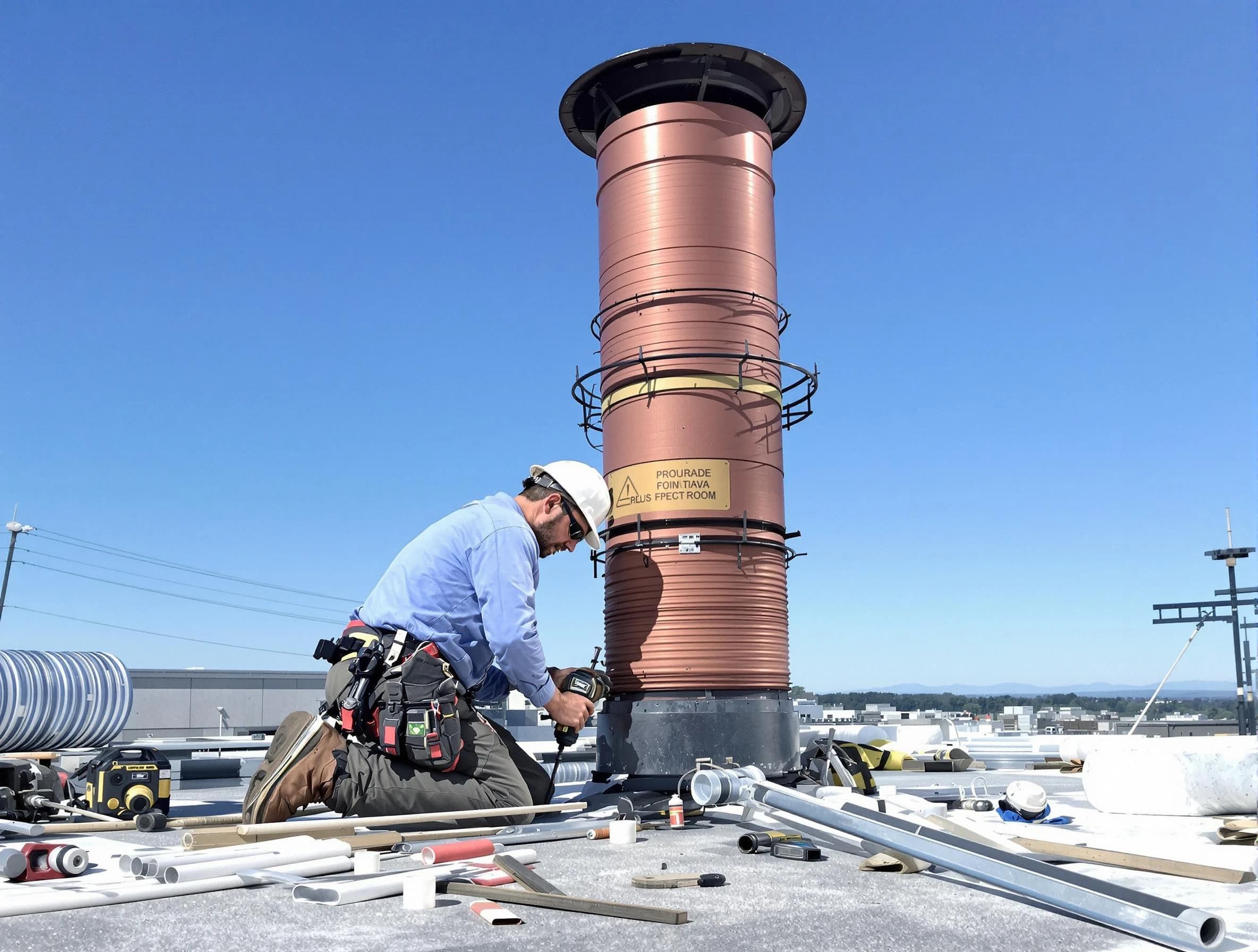 Installed chimney liner by Upper St. Clair Chimney Sweep in Upper St. Clair, PA