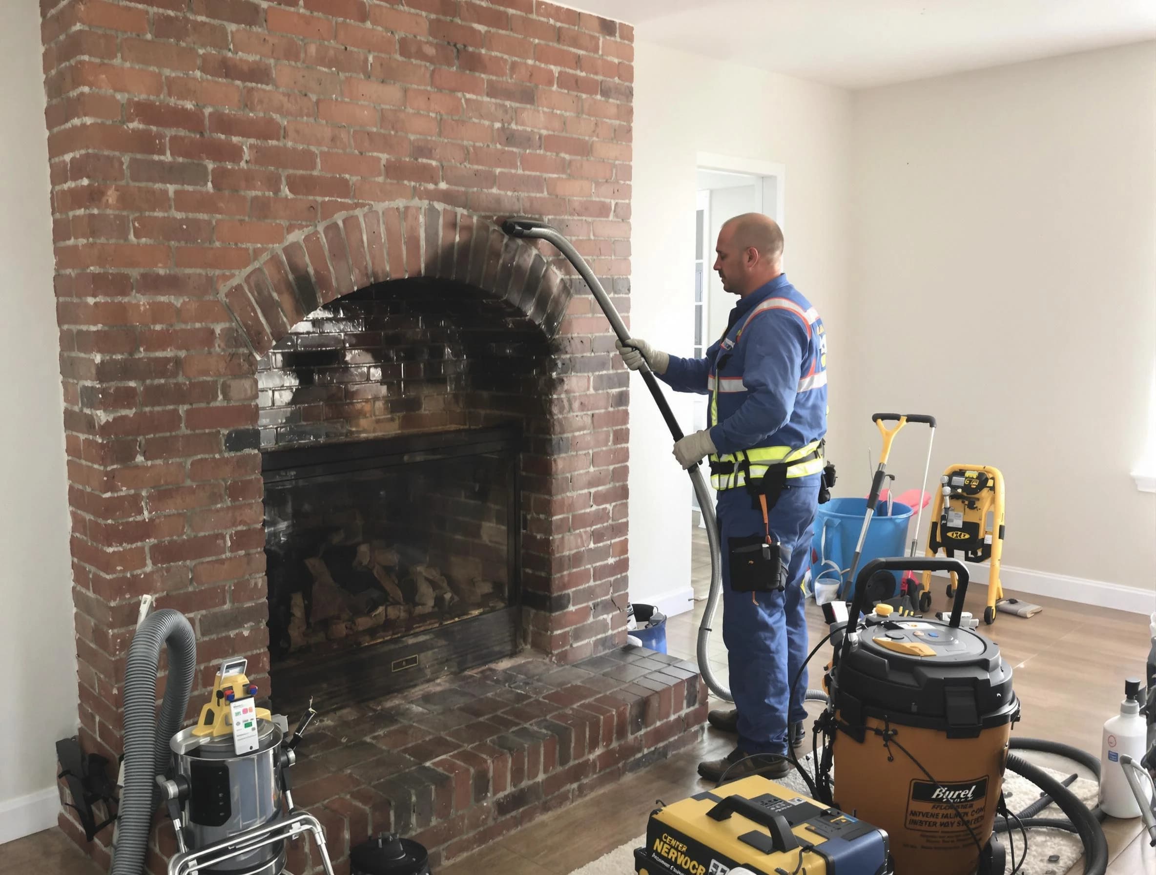 Upper St. Clair Chimney Sweep expert performing detailed chimney sweep in Upper St. Clair, PA