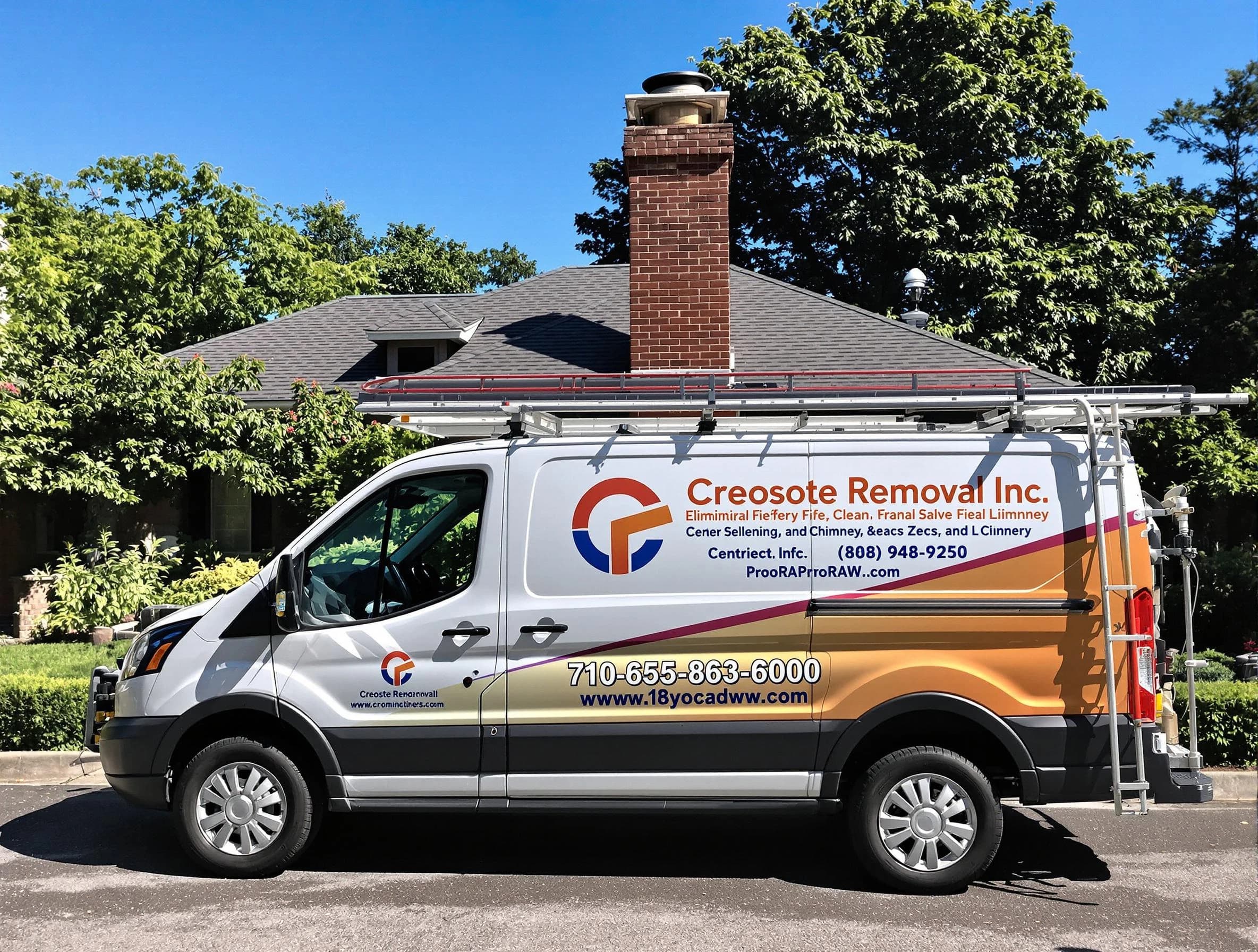 Upper St. Clair Chimney Sweep technician removing creosote safely in Upper St. Clair, PA