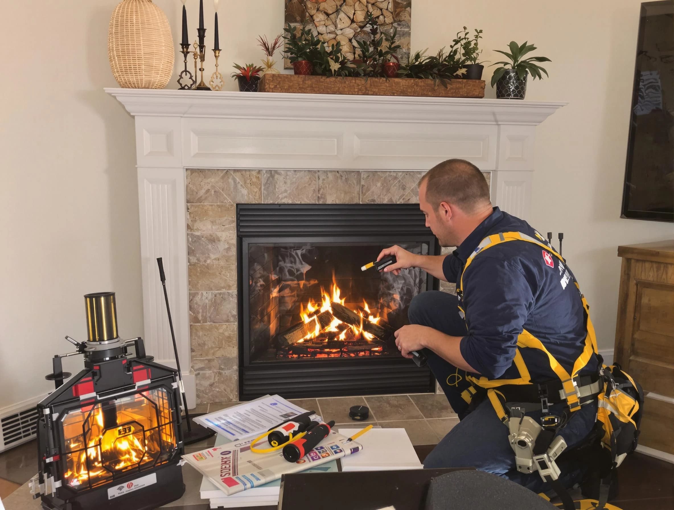 Safety-focused fireplace inspection by Upper St. Clair Chimney Sweep in Upper St. Clair, PA