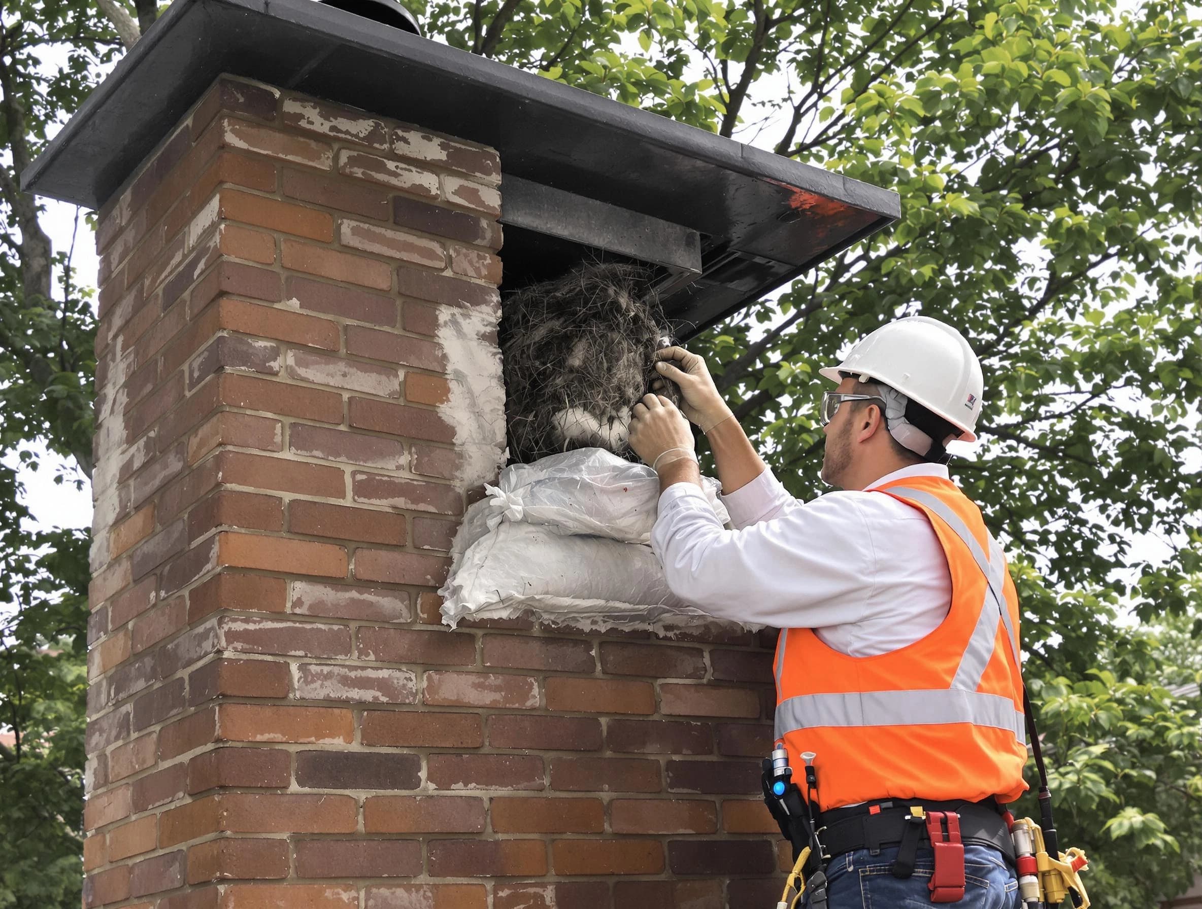 Humane removal of debris and animals by Upper St. Clair Chimney Sweep in Upper St. Clair, PA