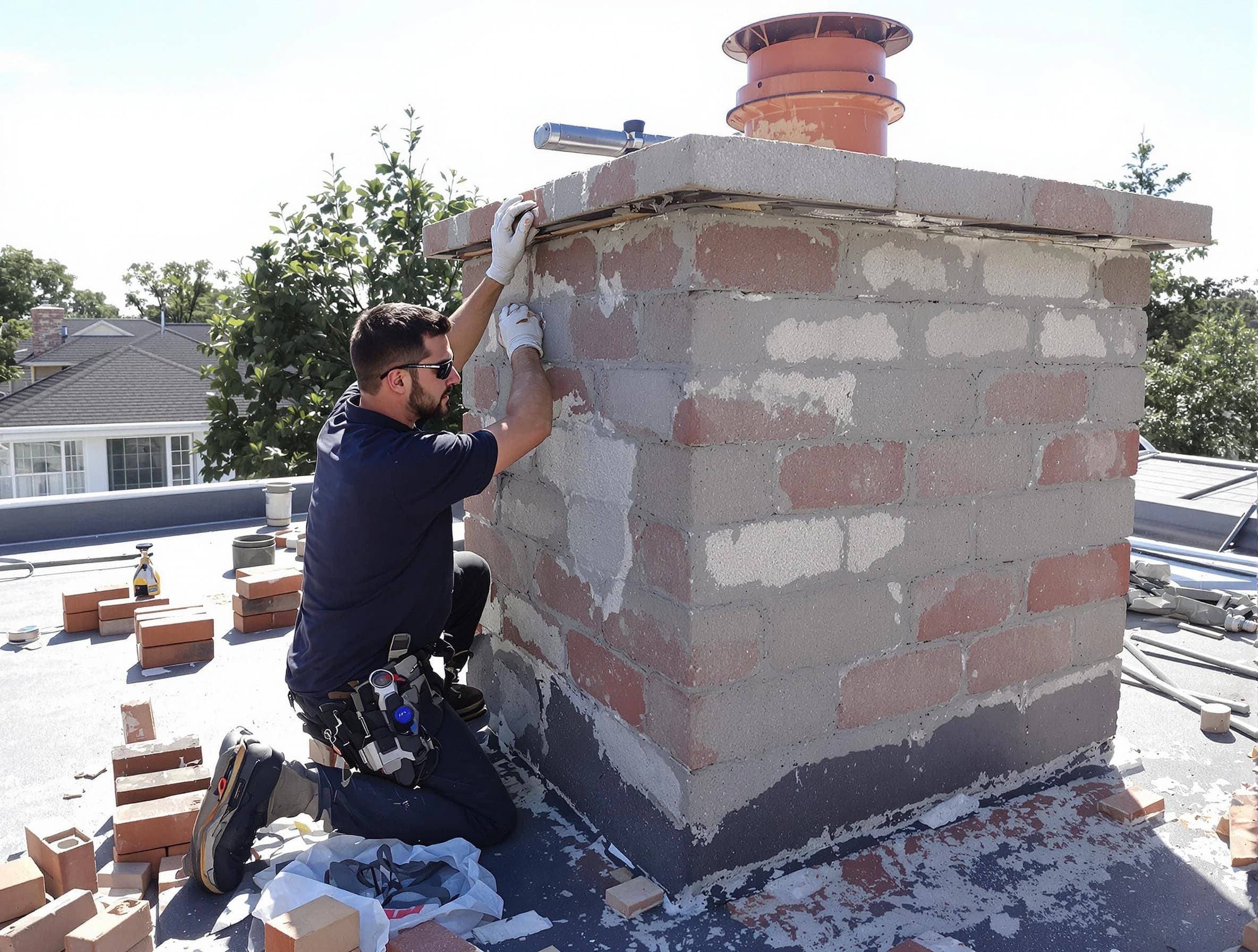 Advanced chimney repair process by Upper St. Clair Chimney Sweep in Upper St. Clair, PA