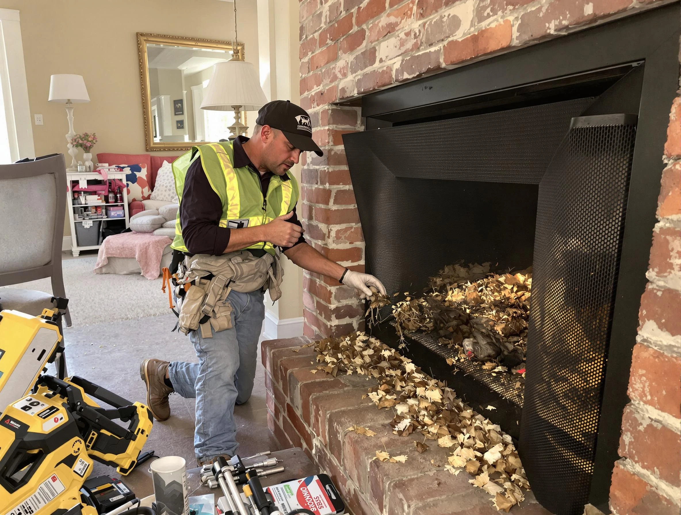 Safe screening installation by Upper St. Clair Chimney Sweep in Upper St. Clair, PA