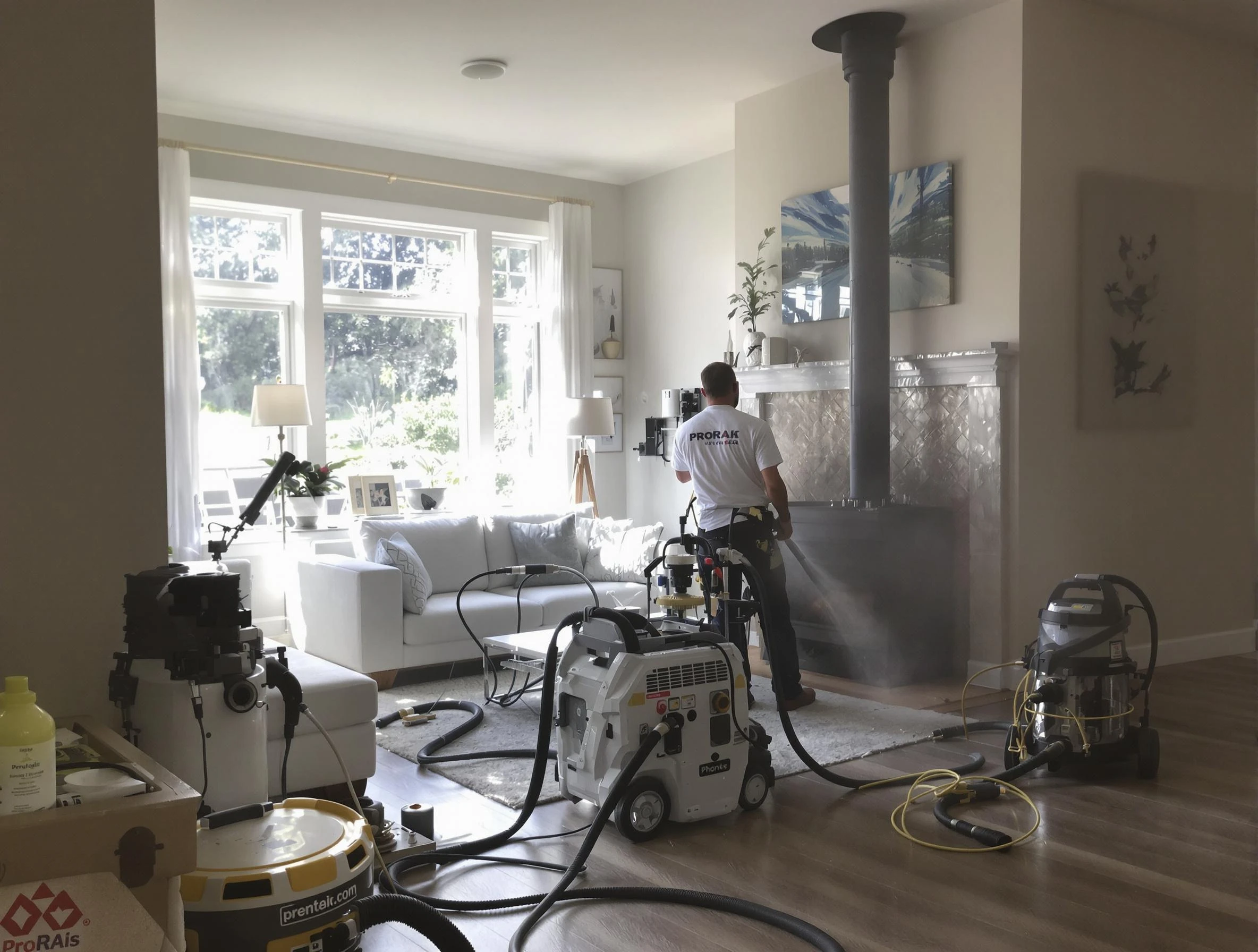 Soot removal service by Upper St. Clair Chimney Sweep for a fireplace in Upper St. Clair, PA