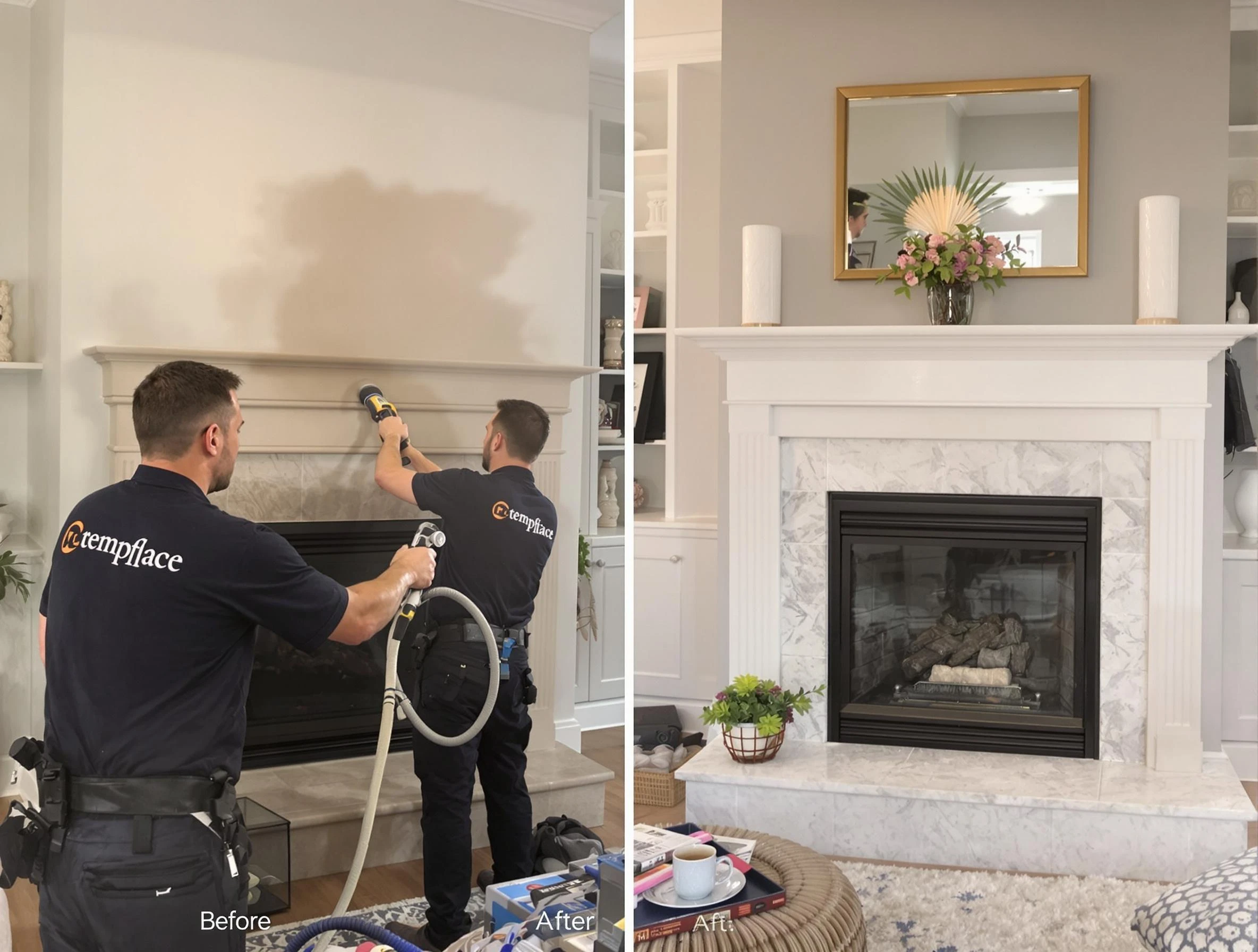 Professional soot removal by Upper St. Clair Chimney Sweep team in Upper St. Clair, PA